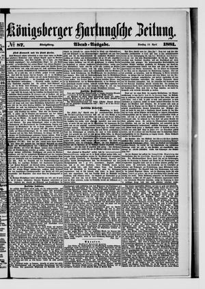 Königsberger Hartungsche Zeitung vom 12.04.1881