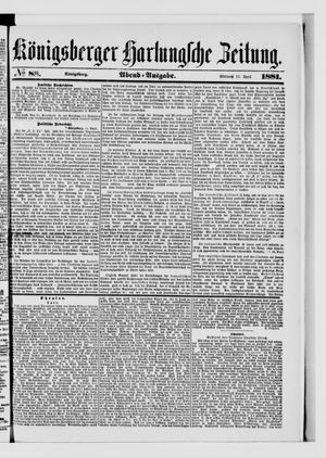 Königsberger Hartungsche Zeitung vom 13.04.1881