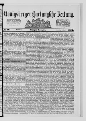 Königsberger Hartungsche Zeitung vom 14.04.1881