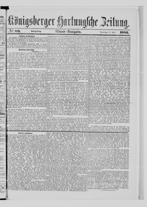 Königsberger Hartungsche Zeitung vom 14.04.1881