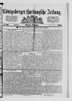 Königsberger Hartungsche Zeitung vom 15.04.1881