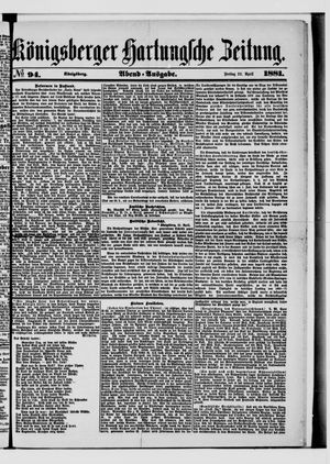 Königsberger Hartungsche Zeitung on Apr 22, 1881