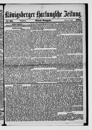 Königsberger Hartungsche Zeitung on Apr 25, 1881