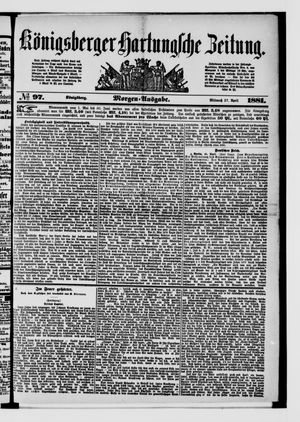 Königsberger Hartungsche Zeitung vom 27.04.1881