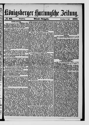 Königsberger Hartungsche Zeitung vom 28.04.1881