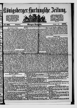 Königsberger Hartungsche Zeitung vom 01.05.1881