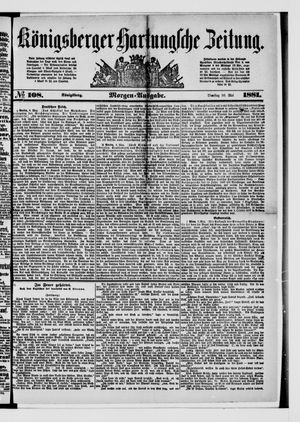 Königsberger Hartungsche Zeitung vom 10.05.1881