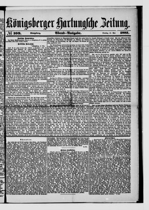 Königsberger Hartungsche Zeitung vom 10.05.1881