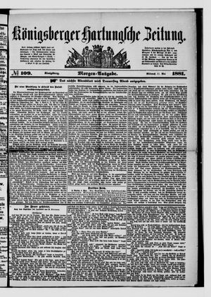 Königsberger Hartungsche Zeitung vom 11.05.1881