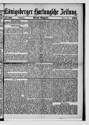 Königsberger Hartungsche Zeitung vom 16.05.1881