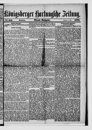 Königsberger Hartungsche Zeitung vom 17.05.1881
