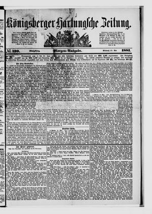 Königsberger Hartungsche Zeitung vom 25.05.1881