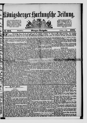 Königsberger Hartungsche Zeitung vom 31.05.1881