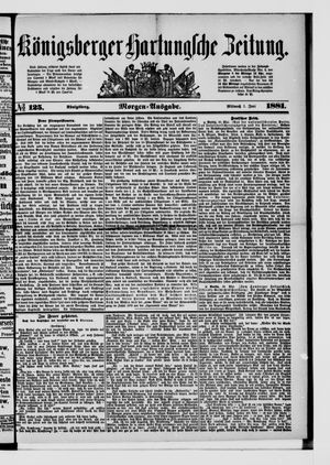 Königsberger Hartungsche Zeitung vom 01.06.1881
