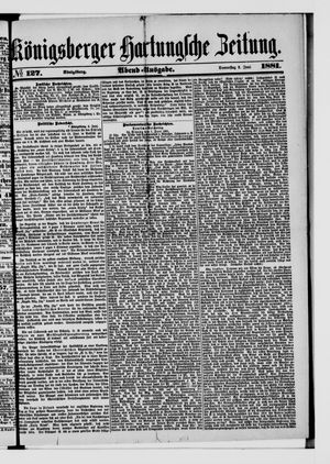 Königsberger Hartungsche Zeitung on Jun 2, 1881