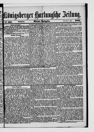 Königsberger Hartungsche Zeitung vom 09.06.1881