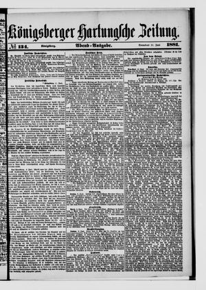 Königsberger Hartungsche Zeitung vom 11.06.1881