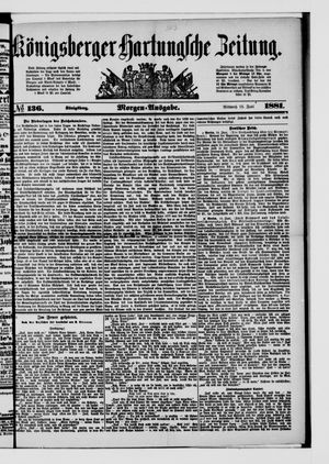Königsberger Hartungsche Zeitung vom 15.06.1881