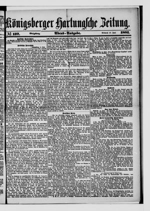 Königsberger Hartungsche Zeitung vom 15.06.1881