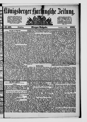 Königsberger Hartungsche Zeitung vom 16.06.1881