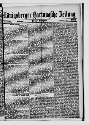 Königsberger Hartungsche Zeitung vom 16.06.1881