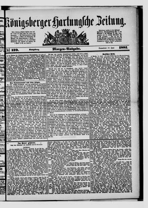 Königsberger Hartungsche Zeitung vom 18.06.1881