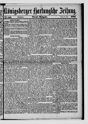 Königsberger Hartungsche Zeitung vom 24.06.1881