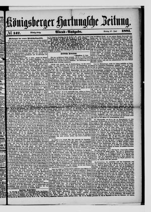 Königsberger Hartungsche Zeitung vom 27.06.1881