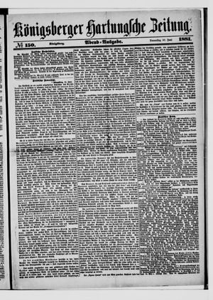 Königsberger Hartungsche Zeitung vom 30.06.1881