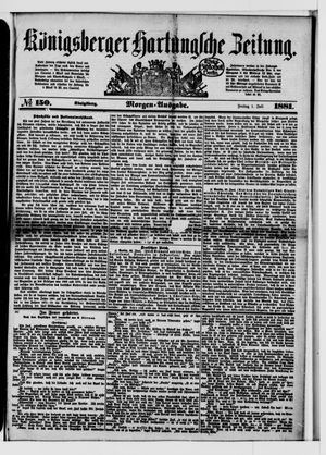 Königsberger Hartungsche Zeitung vom 01.07.1881