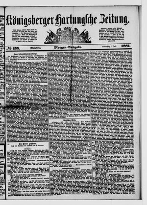 Königsberger Hartungsche Zeitung vom 07.07.1881