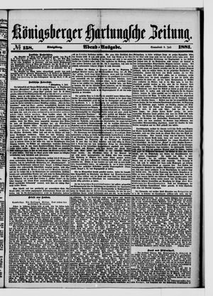 Königsberger Hartungsche Zeitung vom 09.07.1881