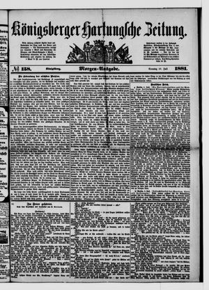 Königsberger Hartungsche Zeitung vom 10.07.1881