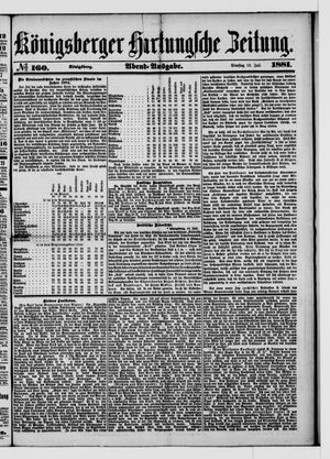 Königsberger Hartungsche Zeitung vom 12.07.1881