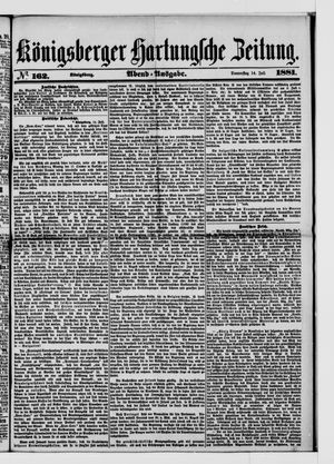 Königsberger Hartungsche Zeitung vom 14.07.1881