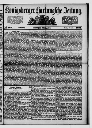 Königsberger Hartungsche Zeitung vom 19.07.1881