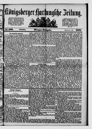 Königsberger Hartungsche Zeitung vom 20.07.1881
