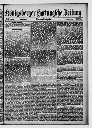 Königsberger Hartungsche Zeitung vom 22.07.1881