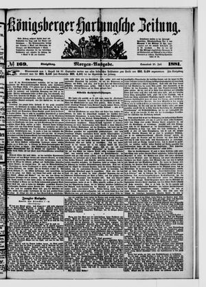 Königsberger Hartungsche Zeitung vom 23.07.1881