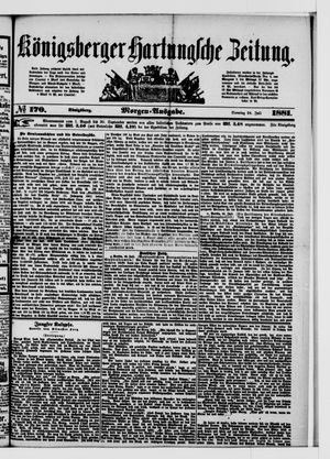 Königsberger Hartungsche Zeitung vom 24.07.1881