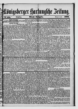Königsberger Hartungsche Zeitung vom 25.07.1881