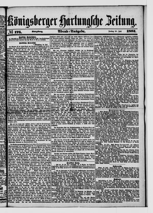 Königsberger Hartungsche Zeitung vom 29.07.1881