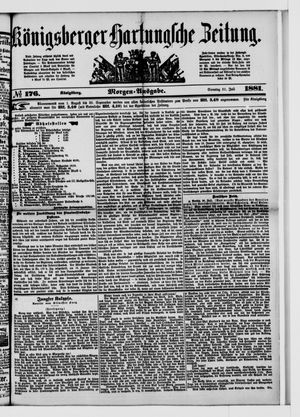 Königsberger Hartungsche Zeitung vom 31.07.1881