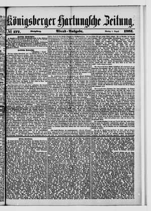 Königsberger Hartungsche Zeitung on Aug 1, 1881