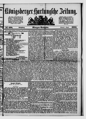 Königsberger Hartungsche Zeitung vom 03.08.1881