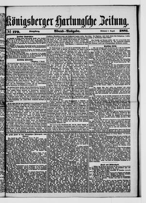 Königsberger Hartungsche Zeitung vom 03.08.1881