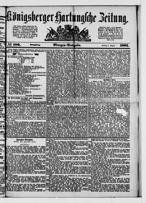 Königsberger Hartungsche Zeitung on Aug 5, 1881