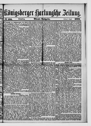 Königsberger Hartungsche Zeitung on Aug 5, 1881