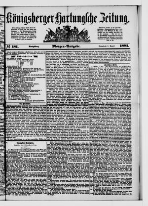 Königsberger Hartungsche Zeitung vom 06.08.1881