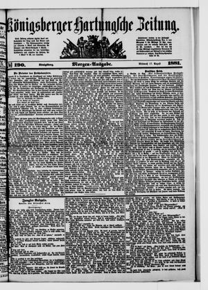 Königsberger Hartungsche Zeitung vom 17.08.1881